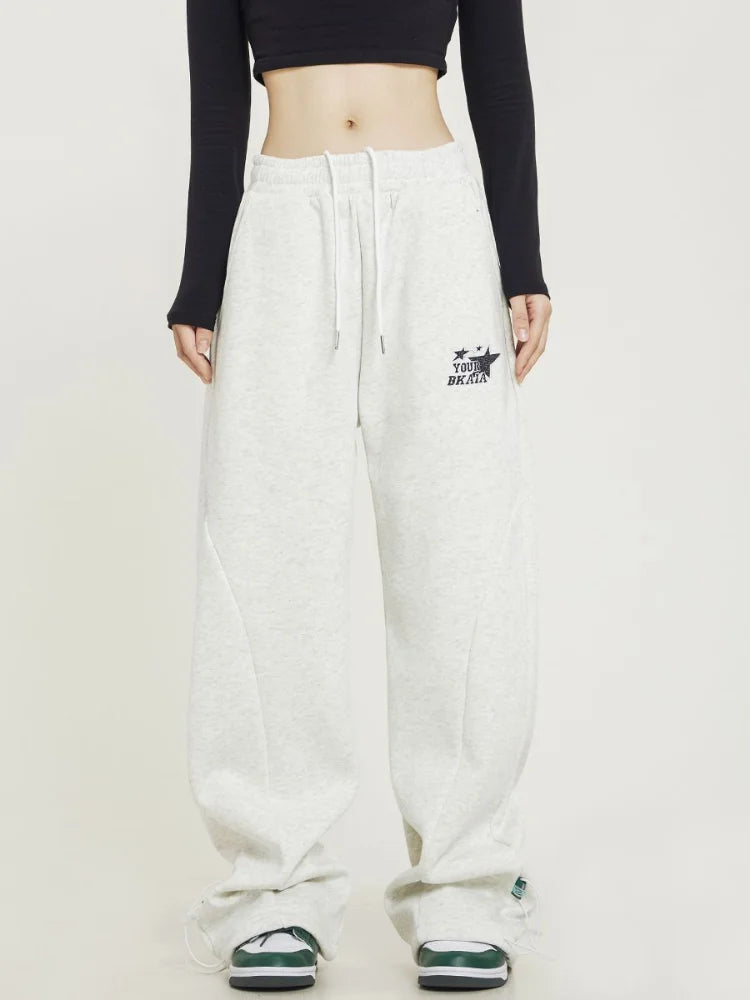 Harajuku Basic Star Sports Oversized Korean Wide Leg Pant