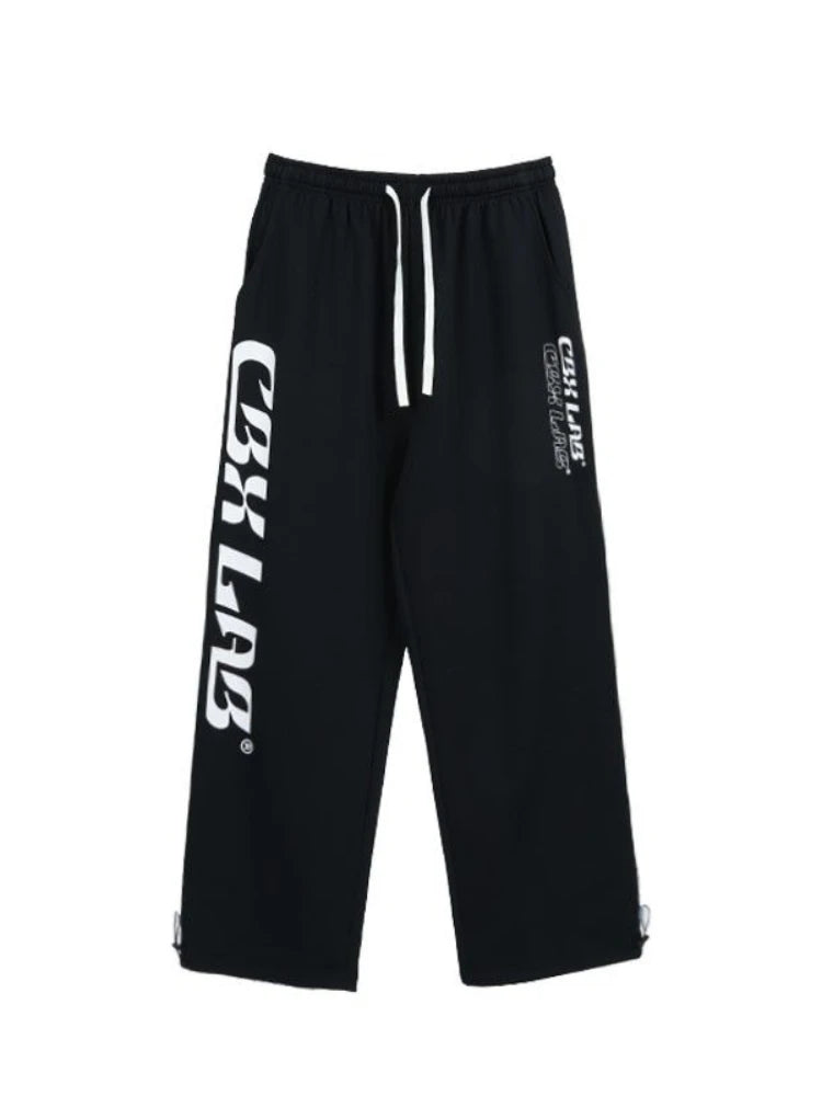 Hippie Gray Baggy Y2k Jogging Sweatpants Korean Oversize Harajuku Kpop Wide Leg Tracksuit Pant