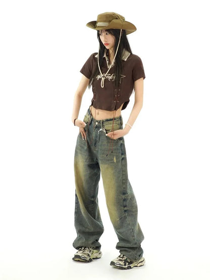 Distressed Baggy Y2k Grunge Oversize Wide Leg Pant
