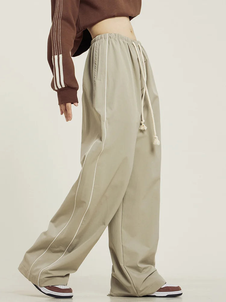 Y2k Striped Baggy Sweatpants Harajuku Techwear Cargo Wide Leg Pant