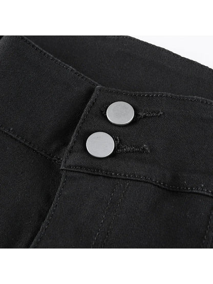 Low Rise Black 90s Y2k Harajuku Denim Pant