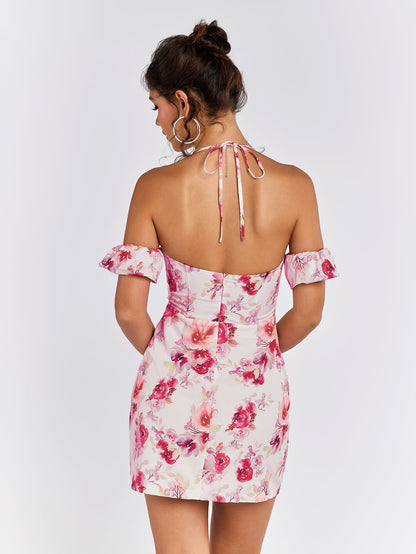 Halter Corset Mini Dress