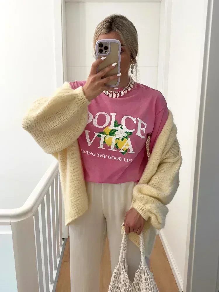 Harajuku Lemon Graphic T-shirt