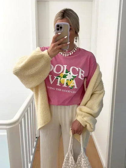 Harajuku Lemon Graphic T-shirt