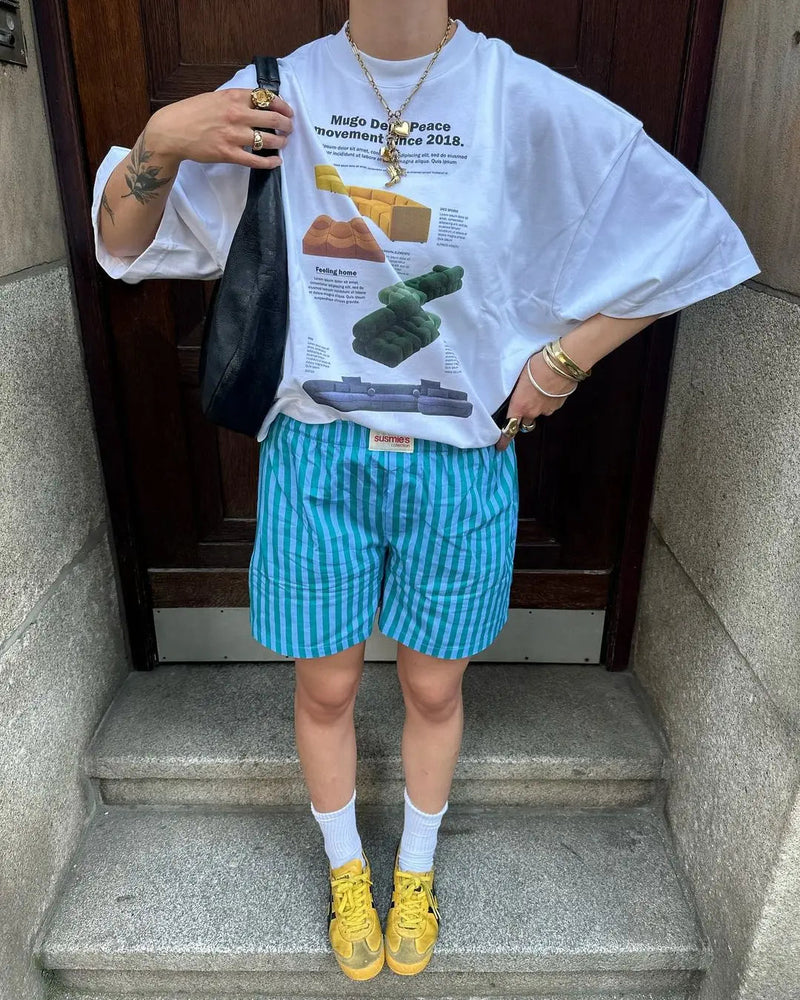 Harajuku Summer Minimalist Icon T-shirt