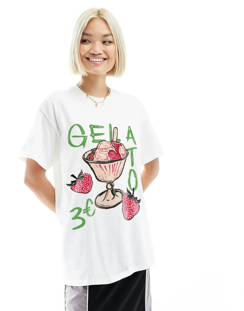Harajuku Summer Minimalist Icon T-shirt