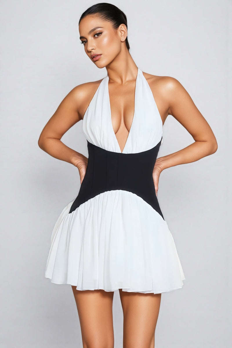 Serela Halter Neck Mini Dress