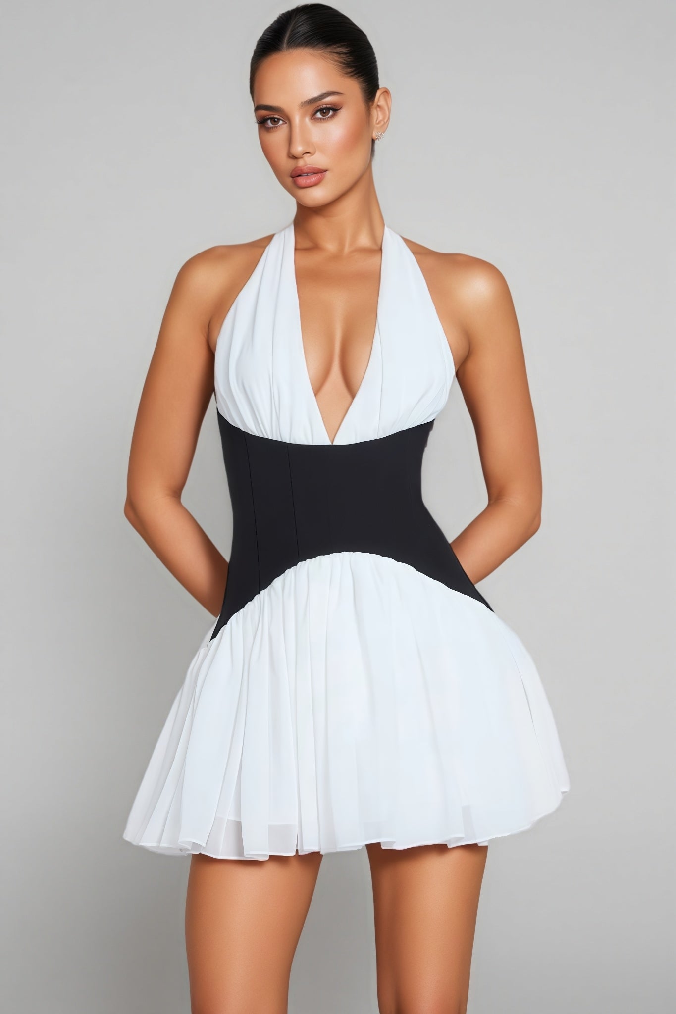 Serela Halter Neck Mini Dress