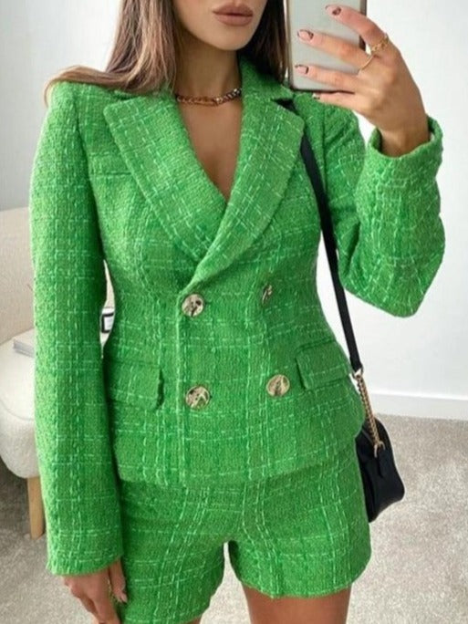 Anabel Tweed Blazer & Shorts