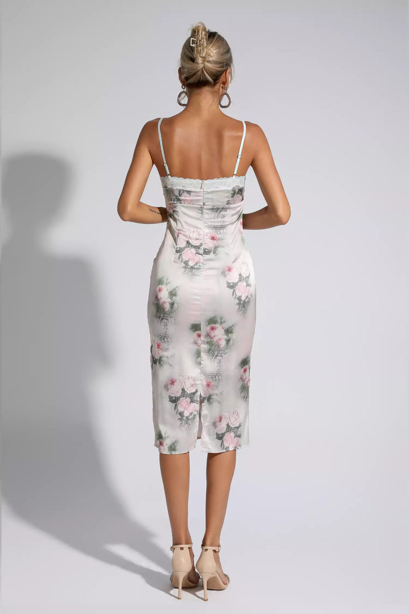 Heidi Lace Bodycon Midi Dress