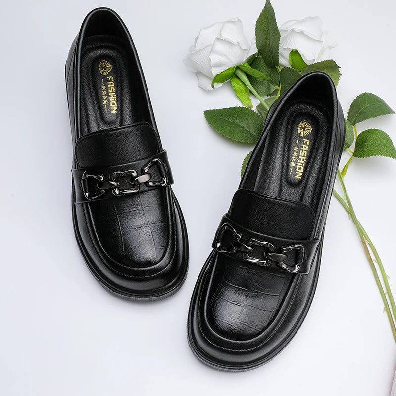 Patent Leather British Tassel Bowknot Comfortable Flats Loafers