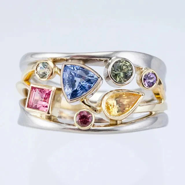Colorful Zirconia Ring