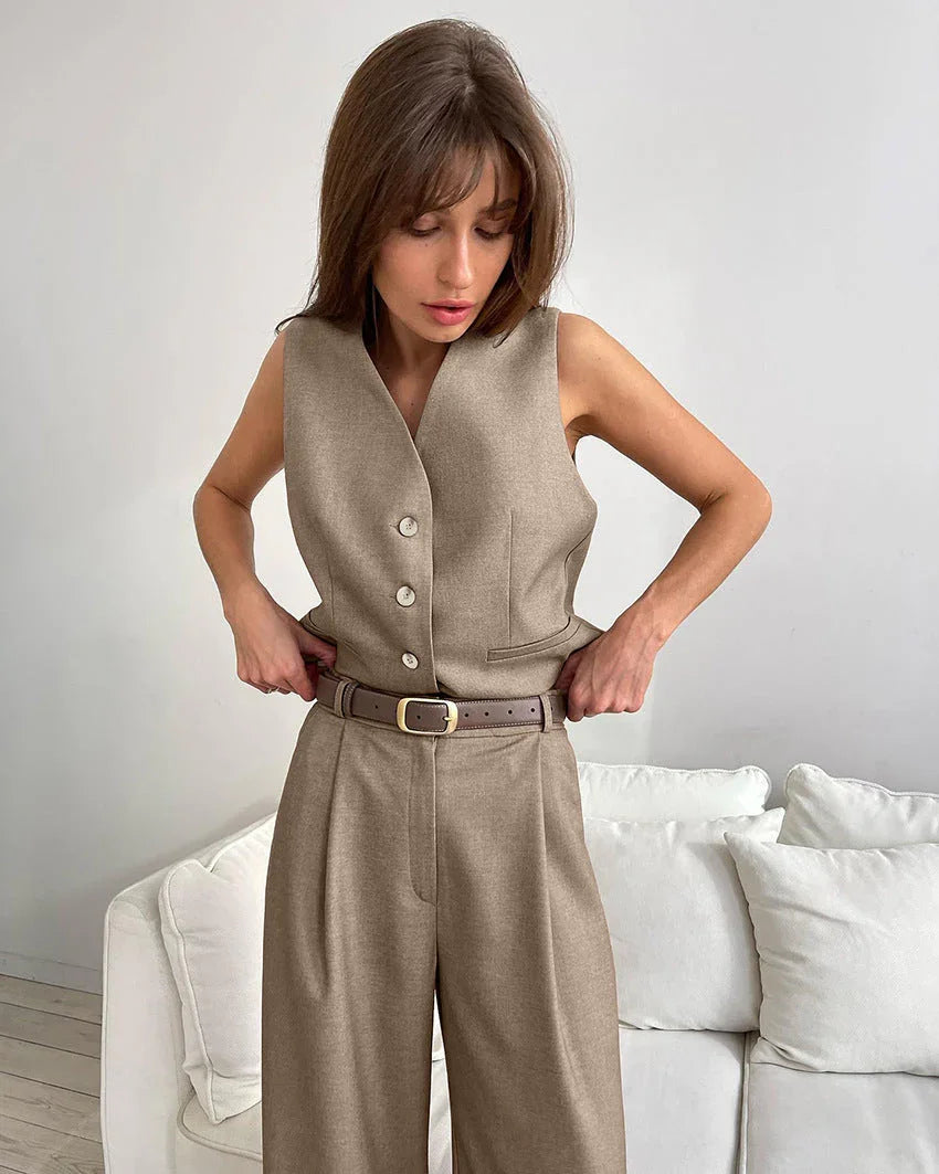 Style Vest & Pants Matching Suit