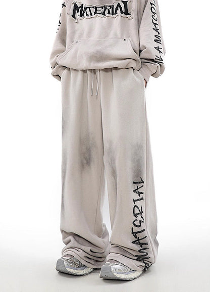 Hip Hop Graffiti Design Drawstring Pants