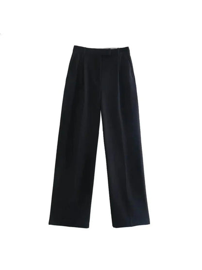 Loose High Waist Straight-leg Pants