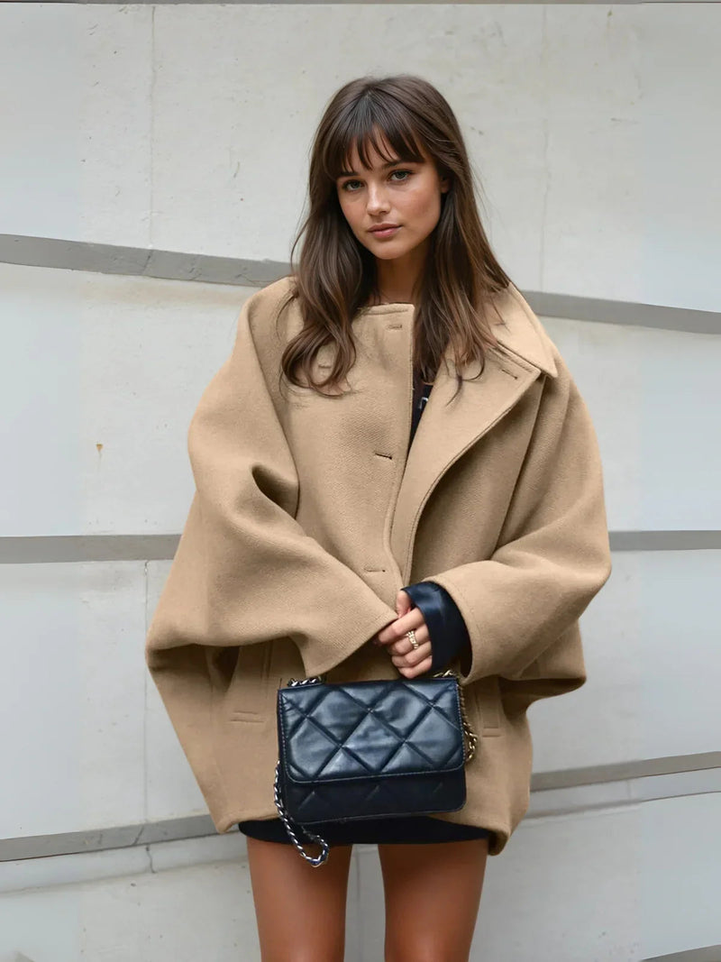 Oversized Pocket Button Coat