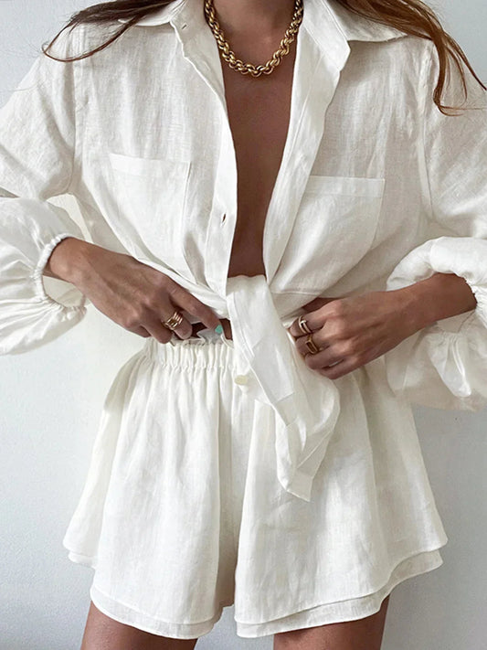 Aegean Two Piece Double Lined Shorts Set
