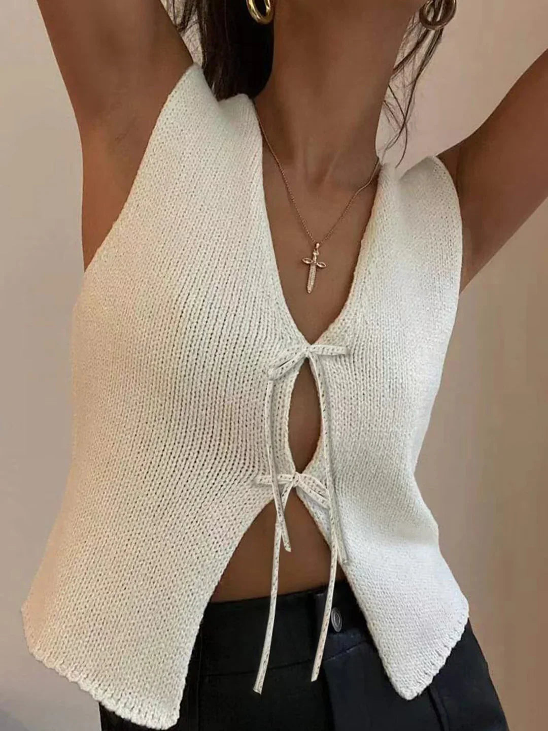 Knotted Sweater Vest