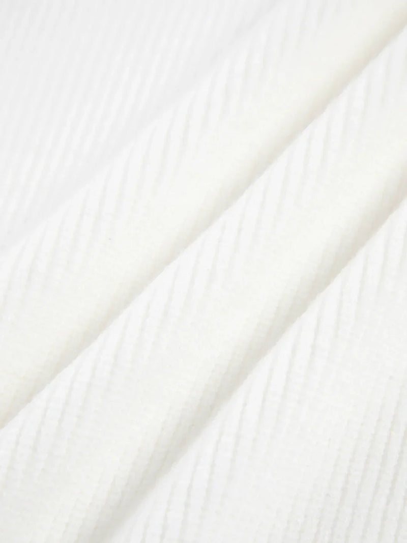 Color Long-sleeved Pearl Oversized Cardigan
