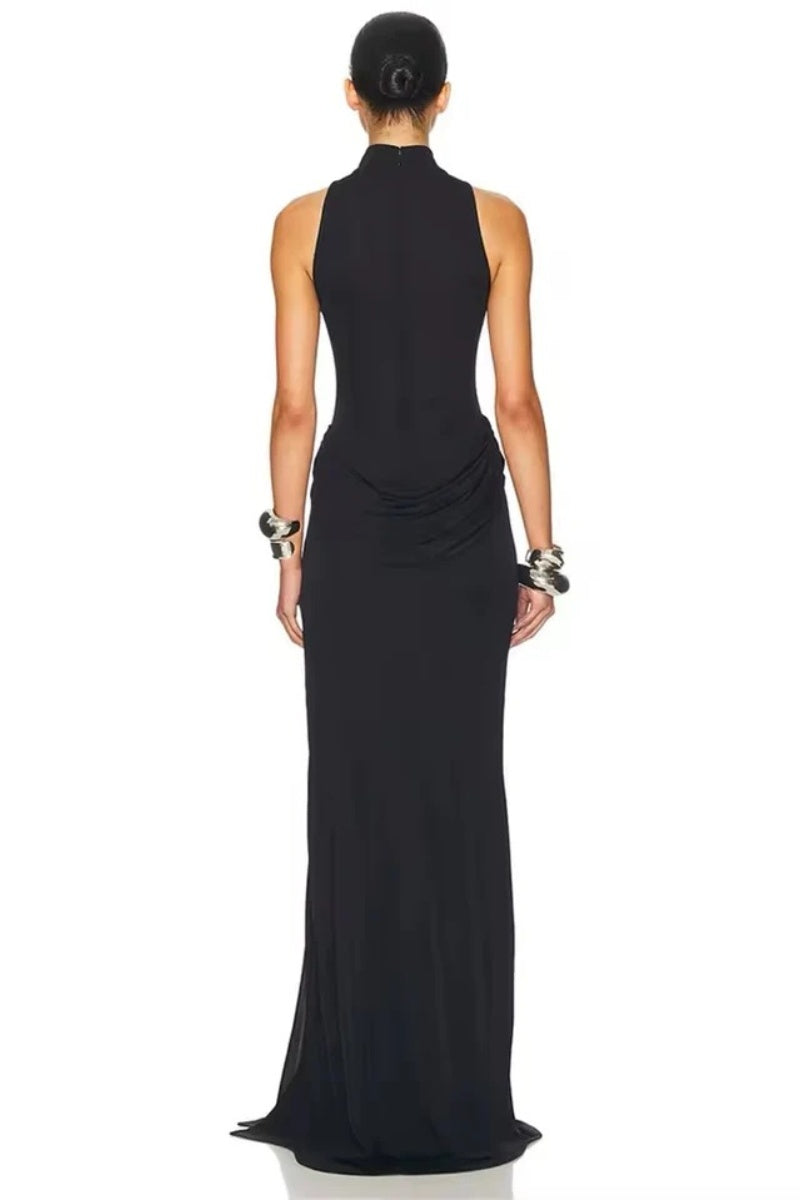 High Slit Waist Maxi Dress
