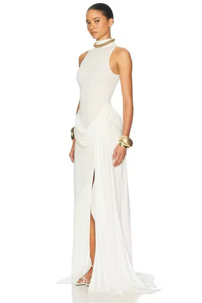 High Slit Waist Maxi Dress