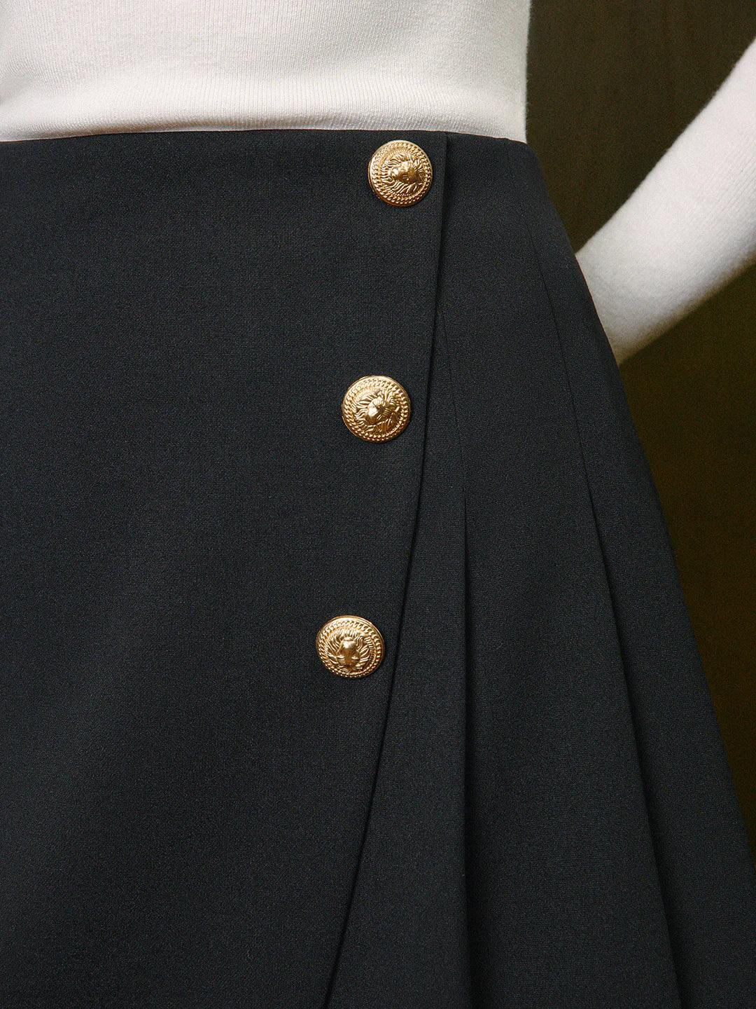 Always Button High Waist Skirt
