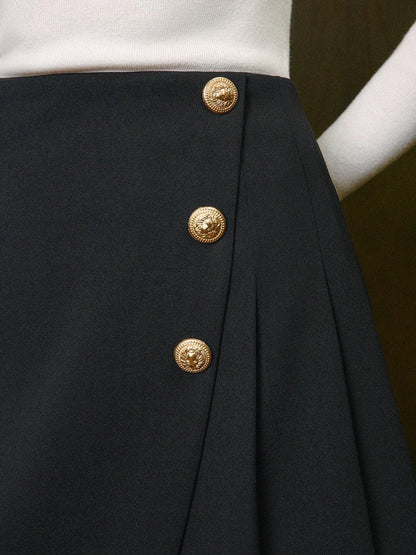 Always Button High Waist Skirt