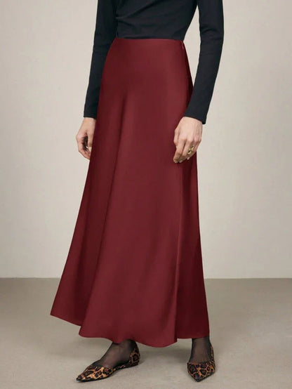 Minimalist Satin Slip Skirt