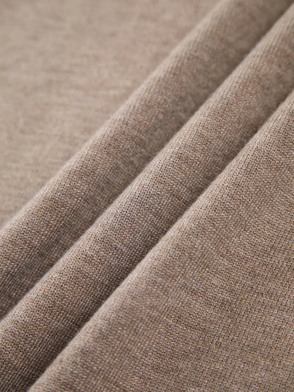 Minimalist Style Knit Polo Sweater