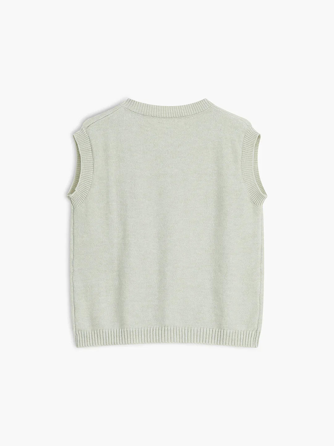 Single-breasted Button Up Sweater Vest