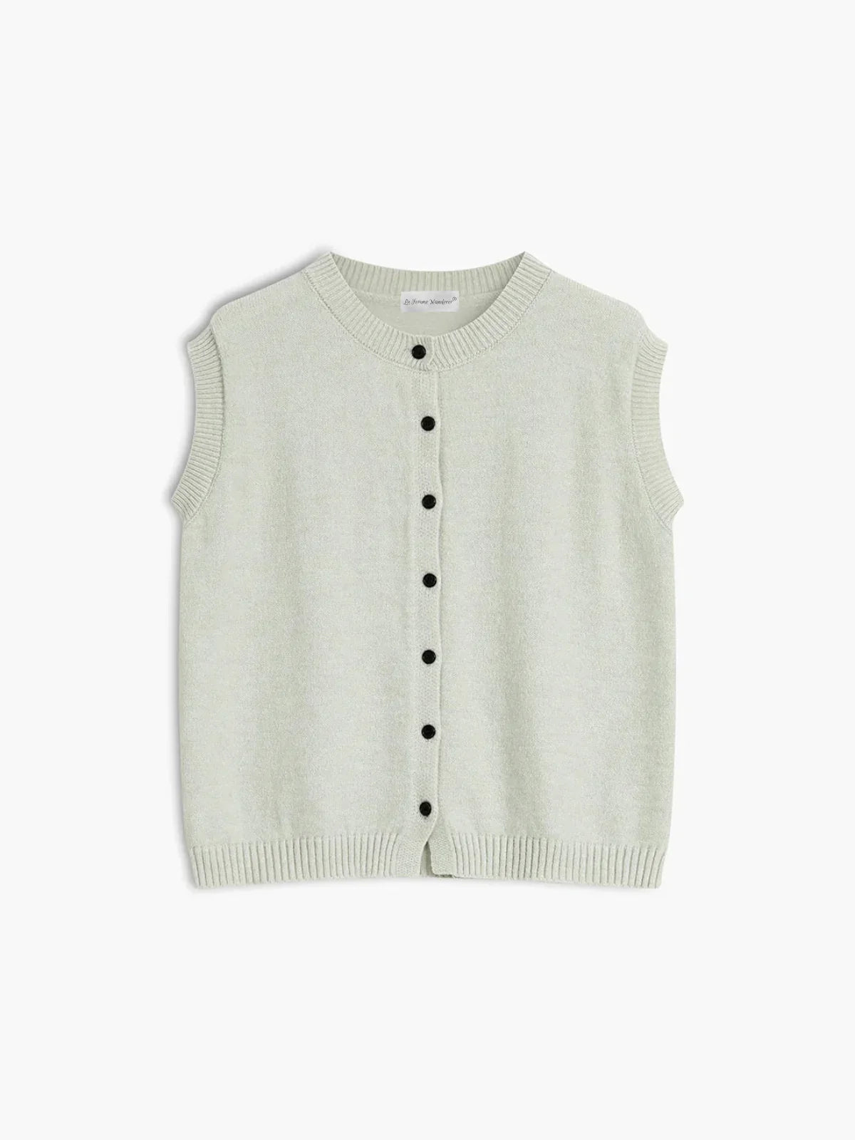 Single-breasted Button Up Sweater Vest