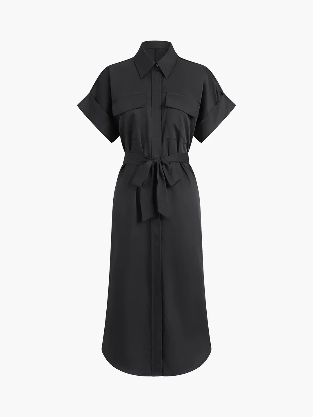 Always Polo Pockets Tied Midi Dress
