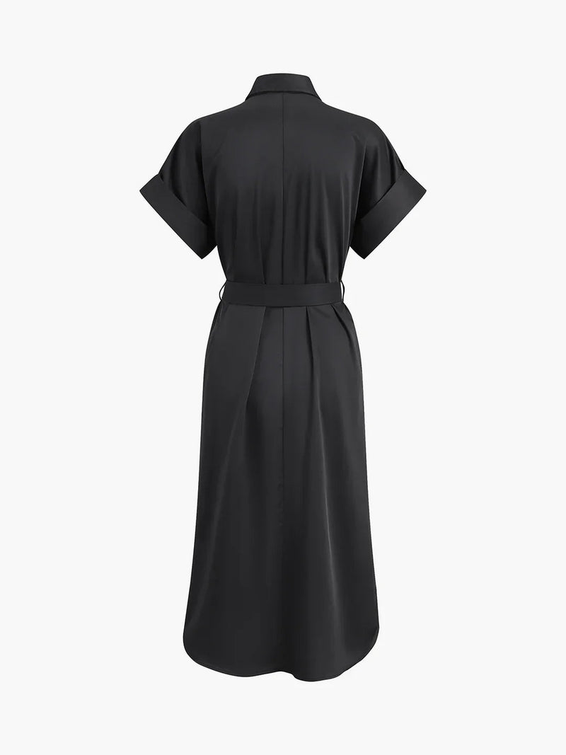 Always Polo Pockets Tied Midi Dress