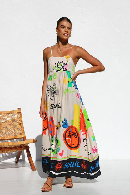 Dasha Dress Orange Multi