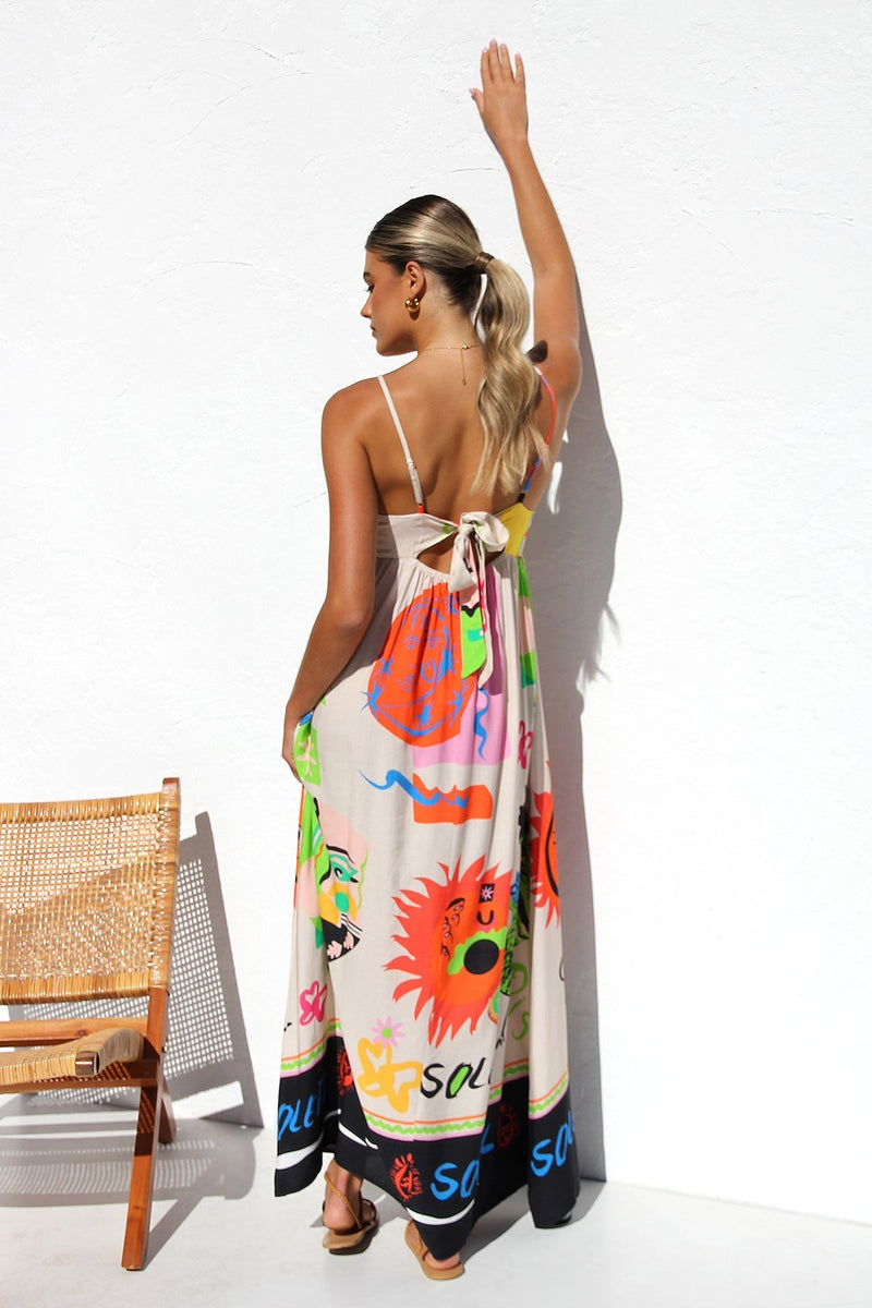 Dasha Dress Orange Multi