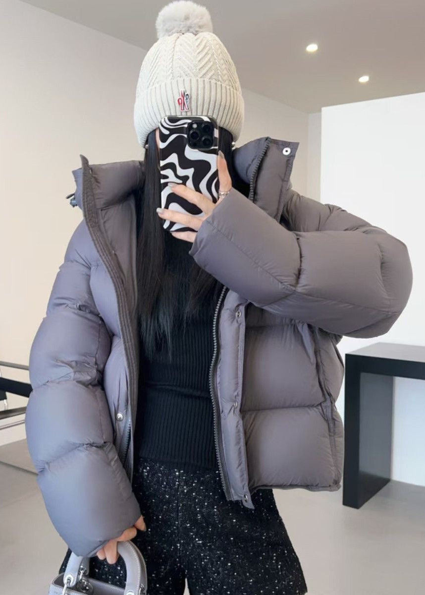 Lyra Oversized Puffer Jacket – Warm Hooded Winter Coat in Ivory