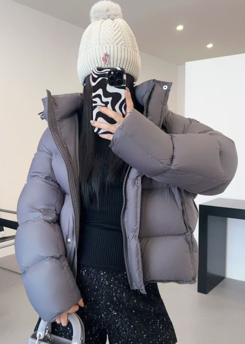 Lyra Oversized Puffer Jacket – Warm Hooded Winter Coat in Ivory