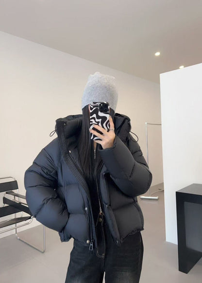 Lyra Oversized Puffer Jacket – Warm Hooded Winter Coat in Ivory