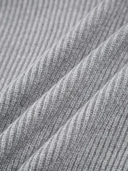 Retro Cross V-neck Knitted Sweater