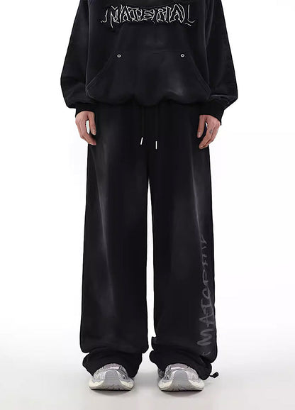 Hip Hop Graffiti Design Drawstring Pants