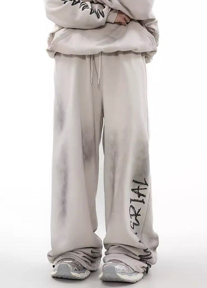 Hip Hop Graffiti Design Drawstring Pants