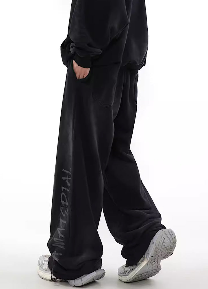 Hip Hop Graffiti Design Drawstring Pants
