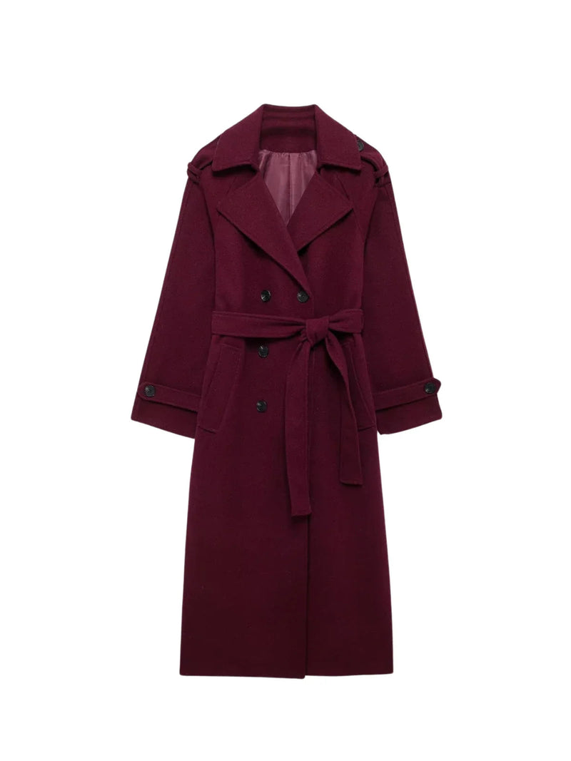 Retro Double Breasted Over-coat