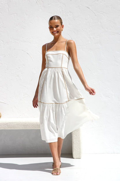 Quincy Dress White