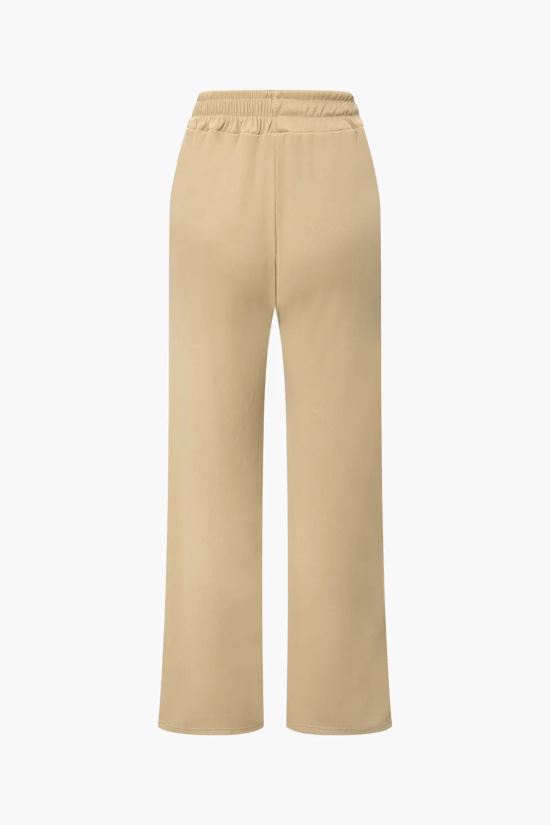Ilsa Brown Asymmetric Off Shoulder Top and Straight Leg Pants Set