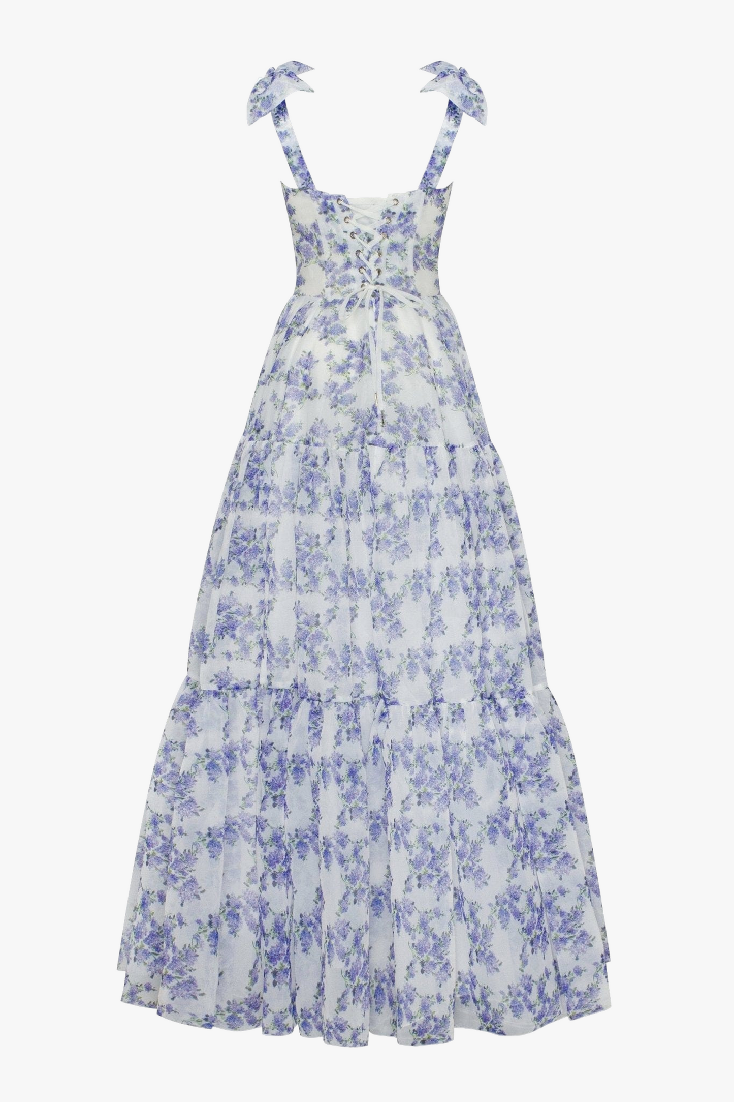 Sweetheart Neck Frill Maxi Dress