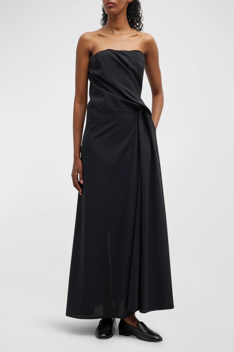 Off-shoulder Asymmetrical Midi Dress