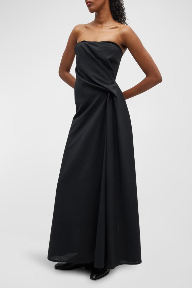Off-shoulder Asymmetrical Midi Dress
