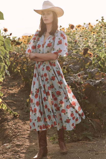Pleated Bottom Midi Dress