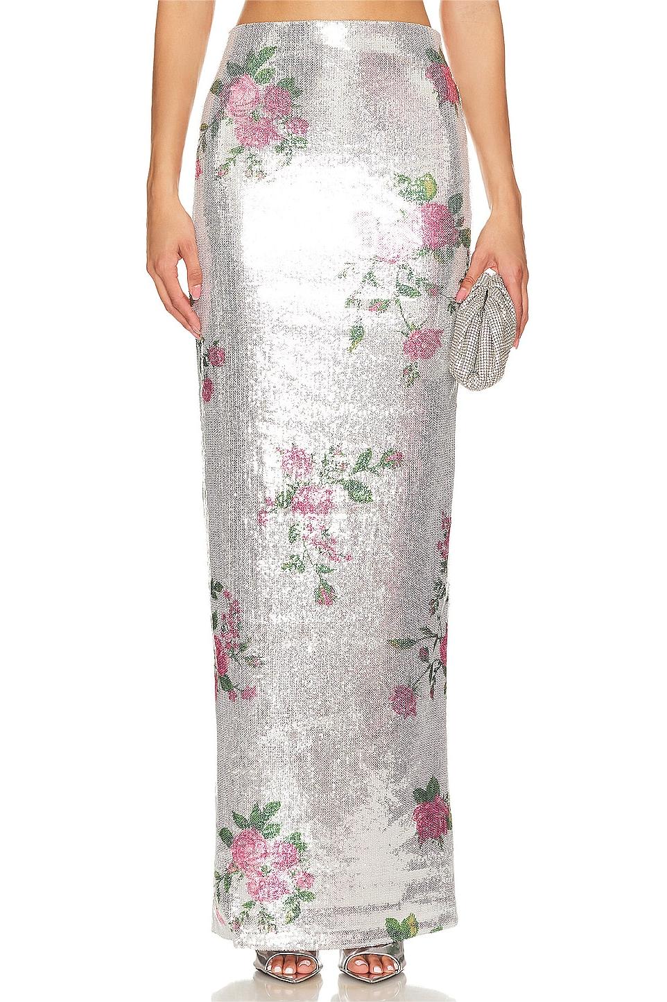 Sequin High Waist Midi Skirt